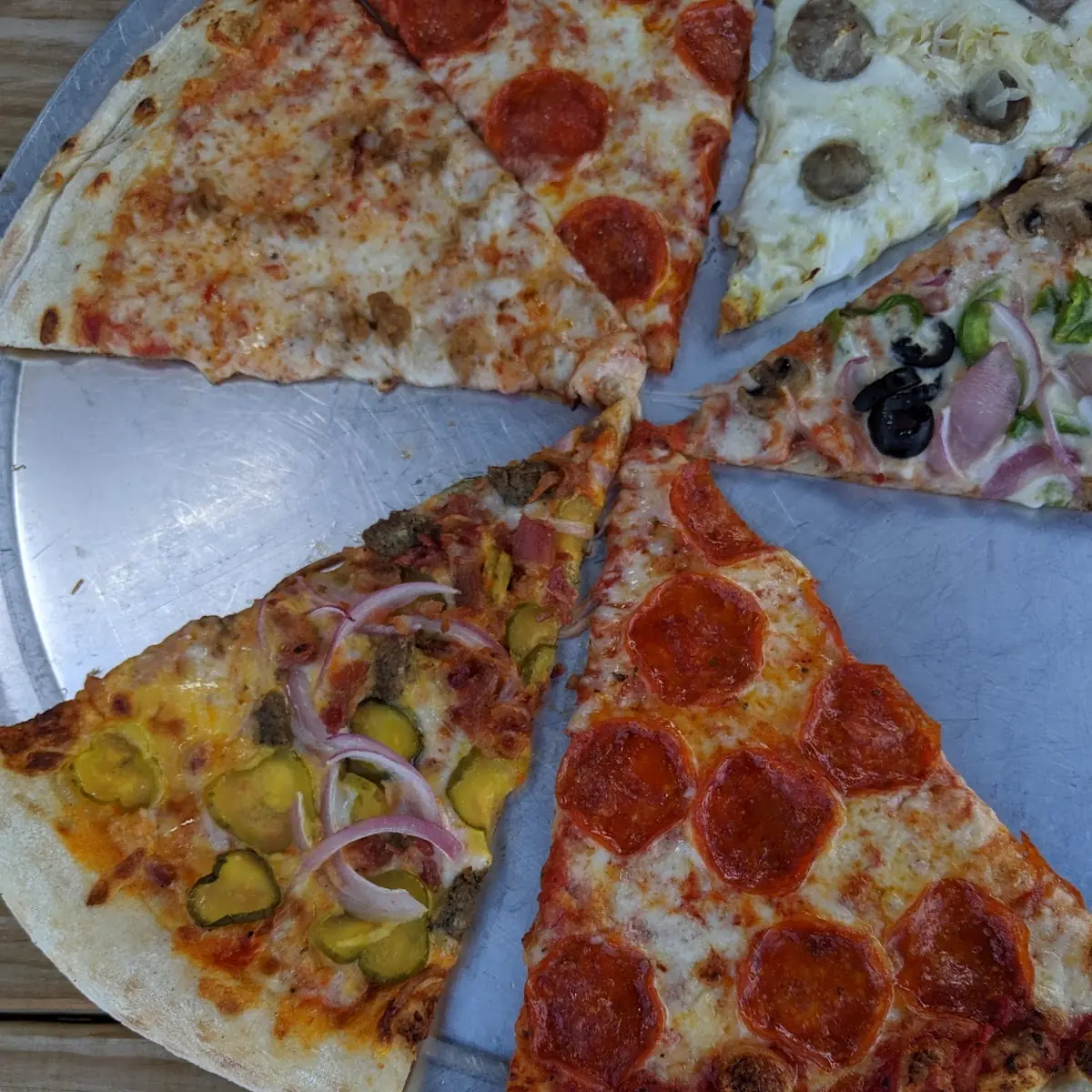 Cheeseburger Pizza Slice