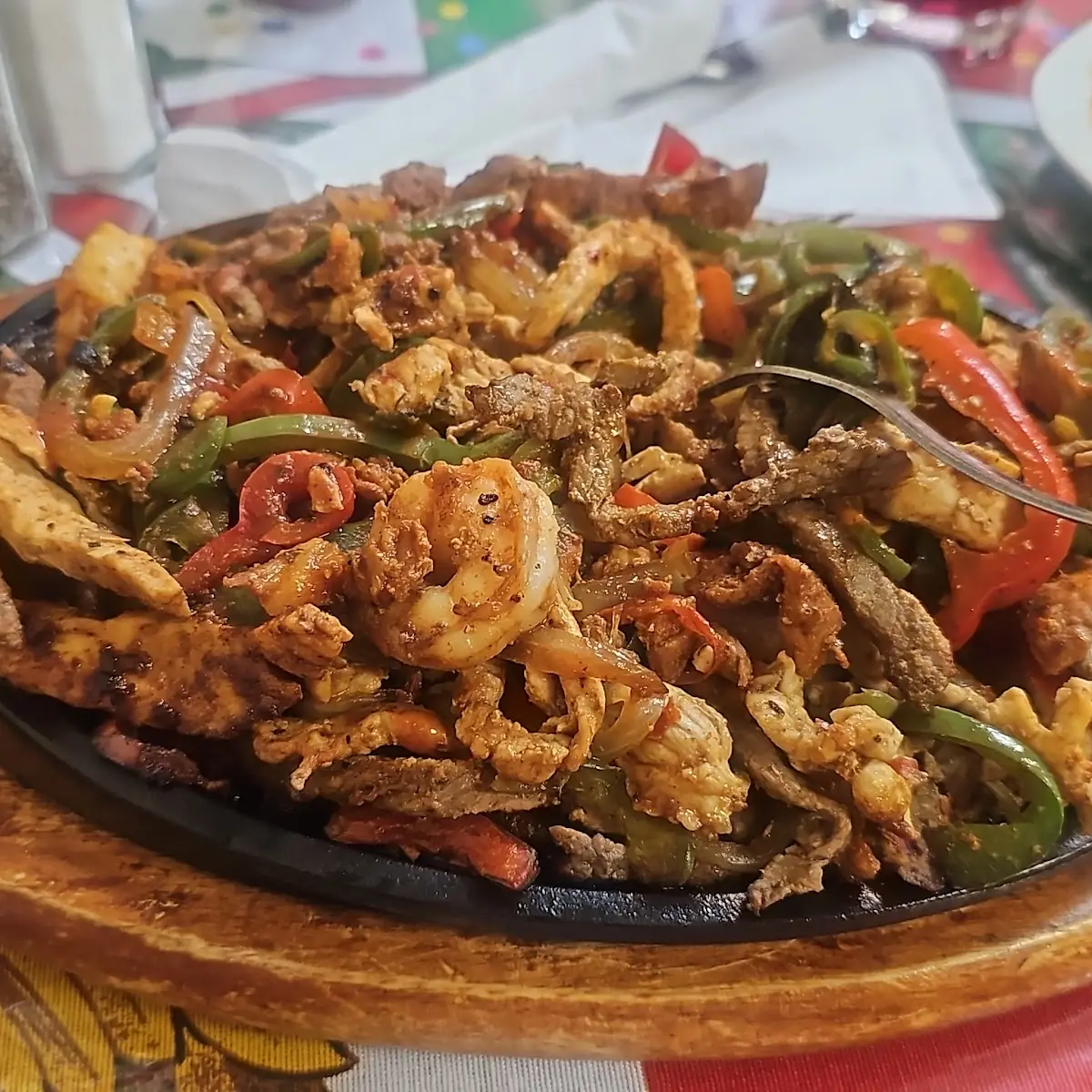 Fajitas de Camarones 6 Shrimp Fajitas