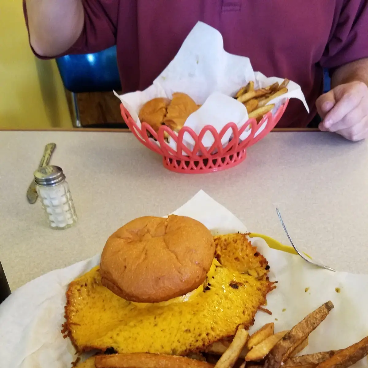 Behemoth Cheese Burger with Fries