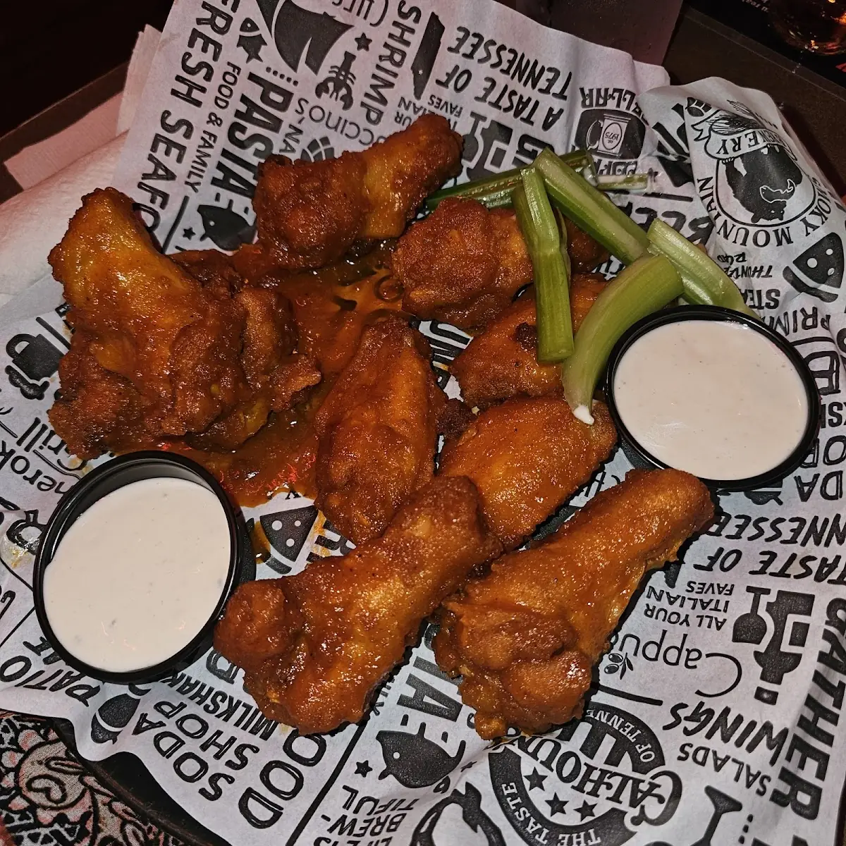 Crispy Chicken Wings with Dipping Sauces