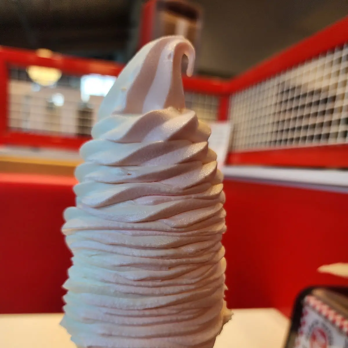 Vanilla-Strawberry Soft Serve