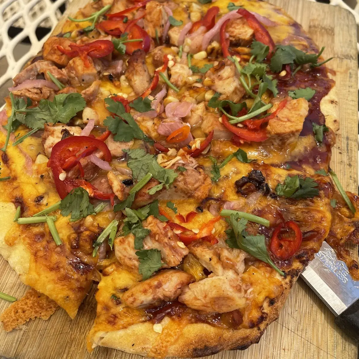 BBQ Chicken Flatbread Pizza