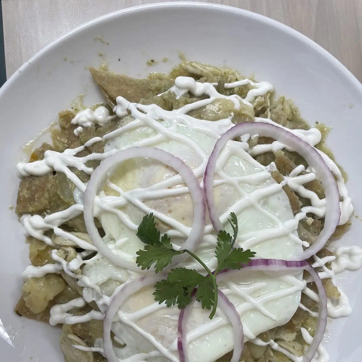 Huevos con salsa Verde