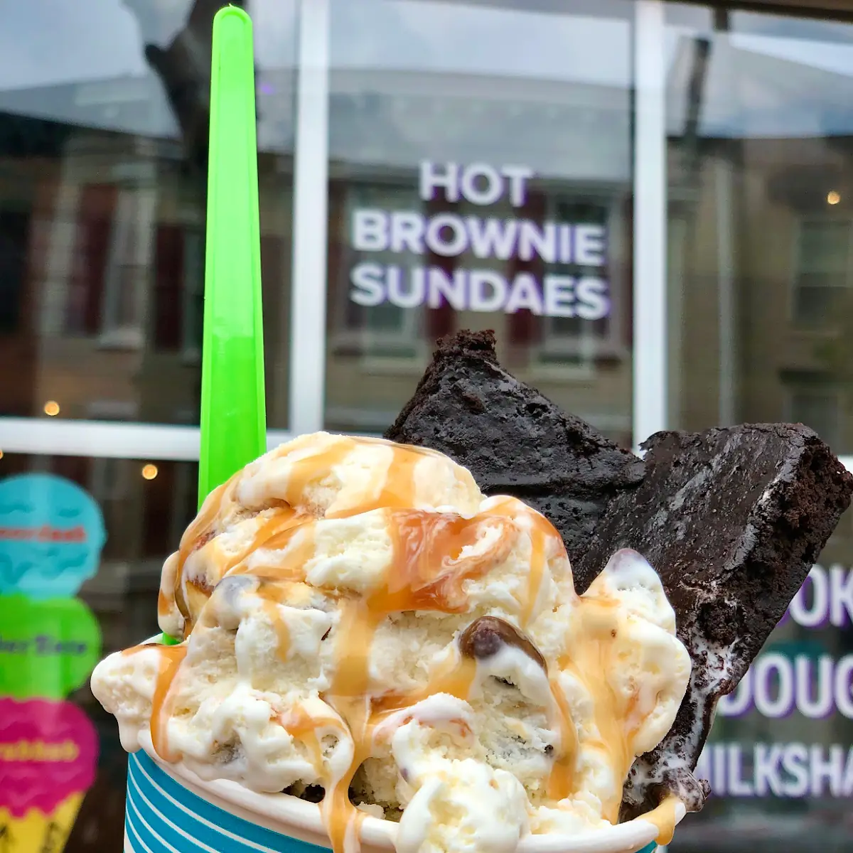 Hot Brownie Ice Cream Sundae