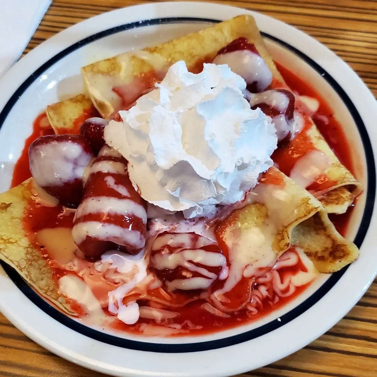 Strawberries & Cream Crepes