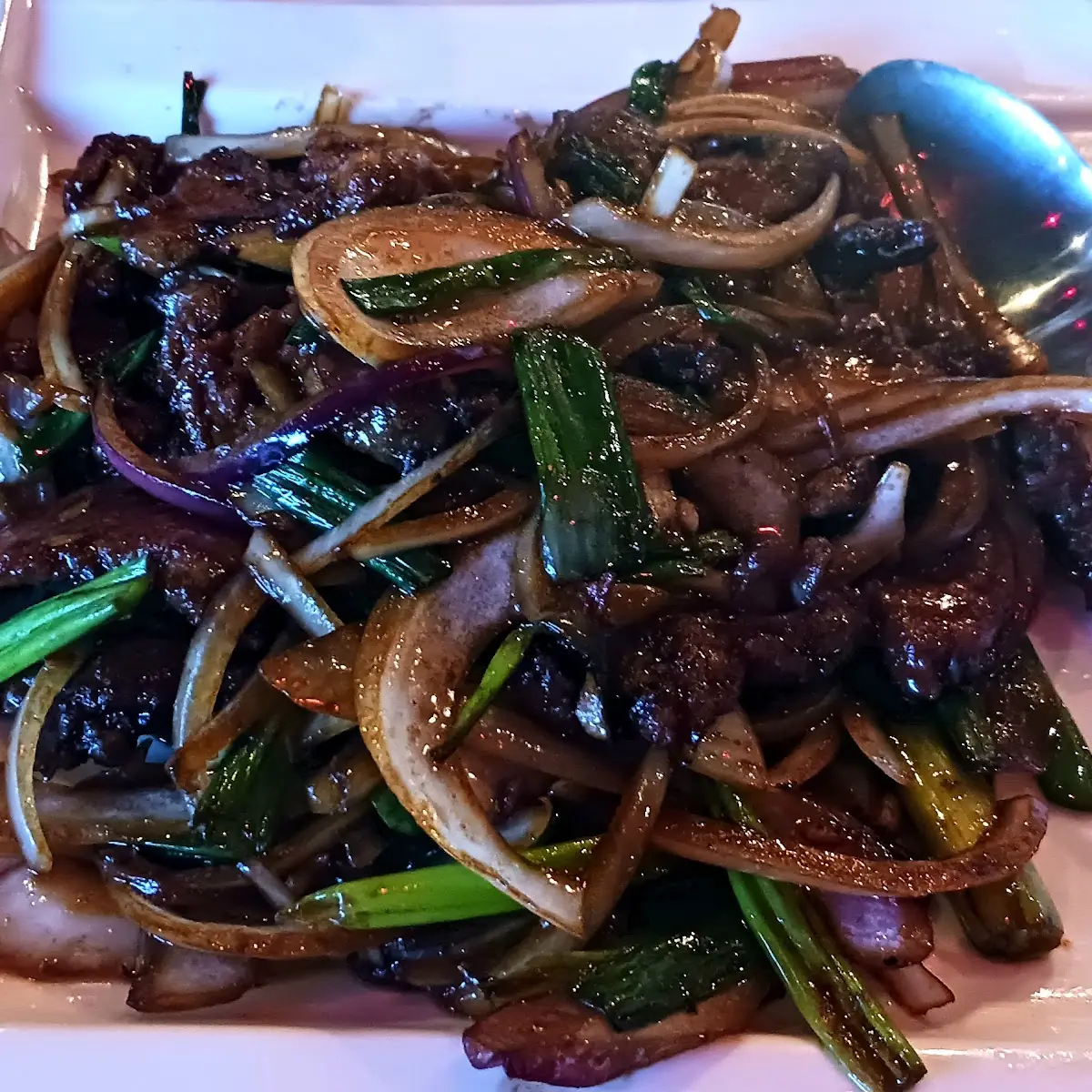 Beef Fried Flat Rice Noodle