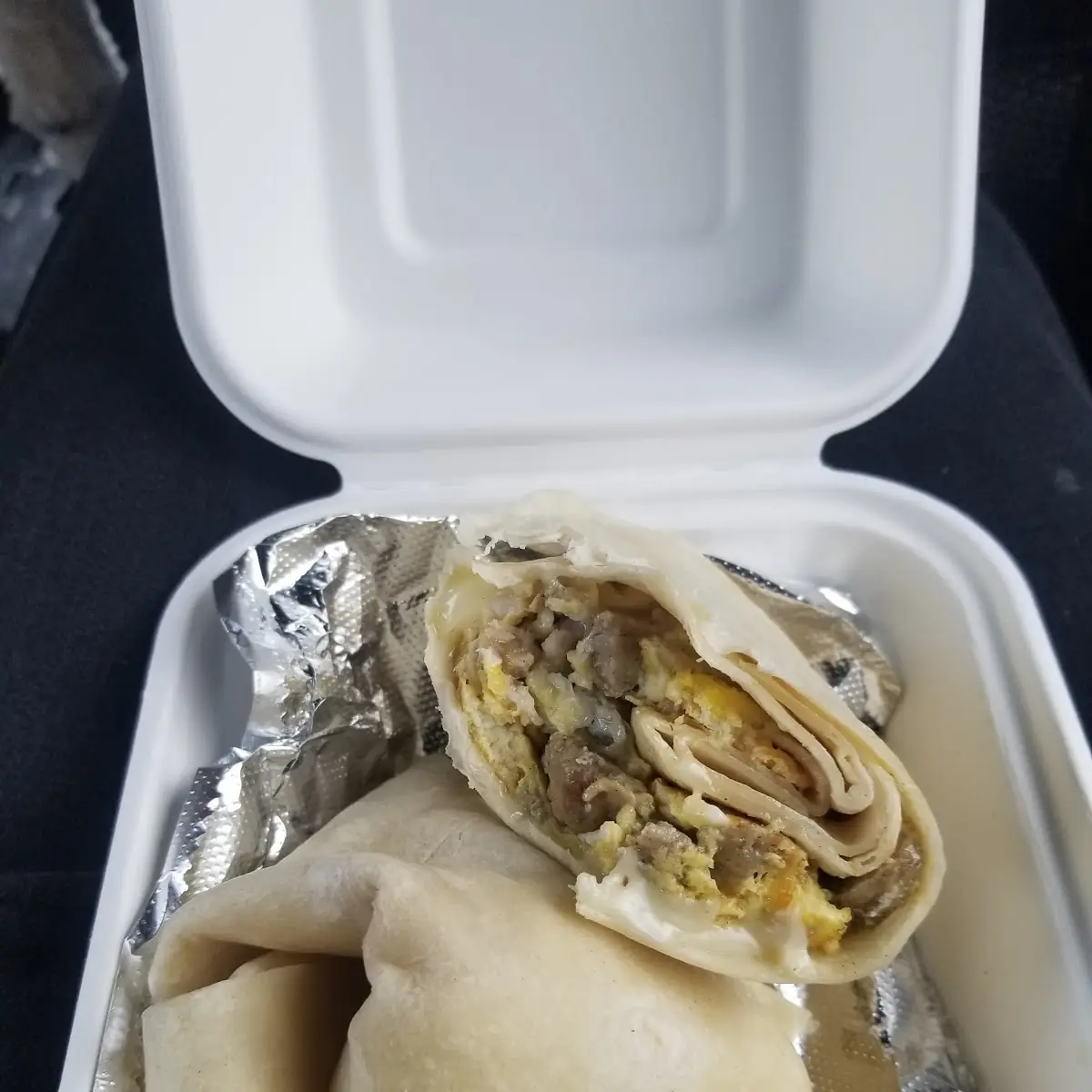 Egg Cheese and Sausage Wrap