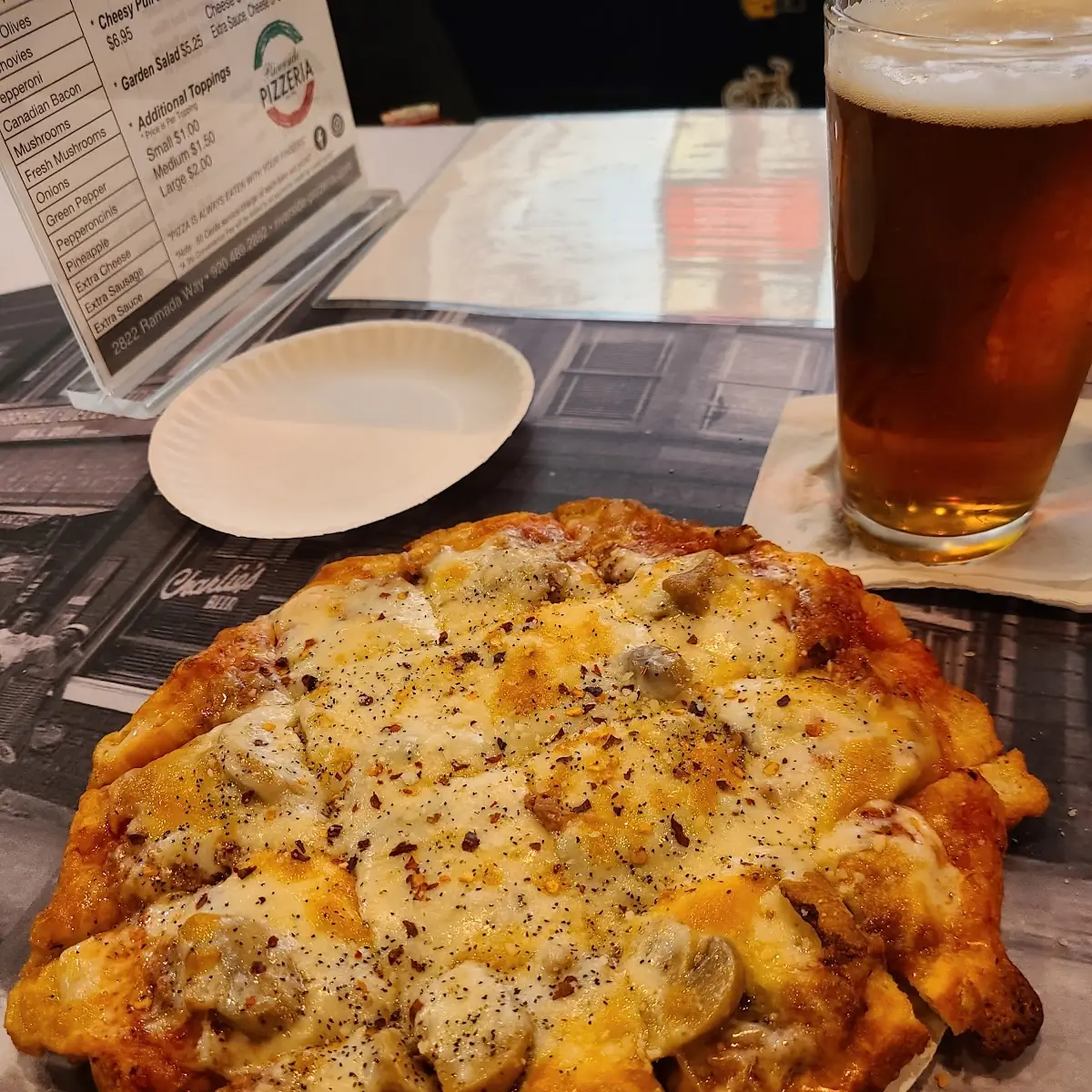 Sausage and Mushroom Pizza Small