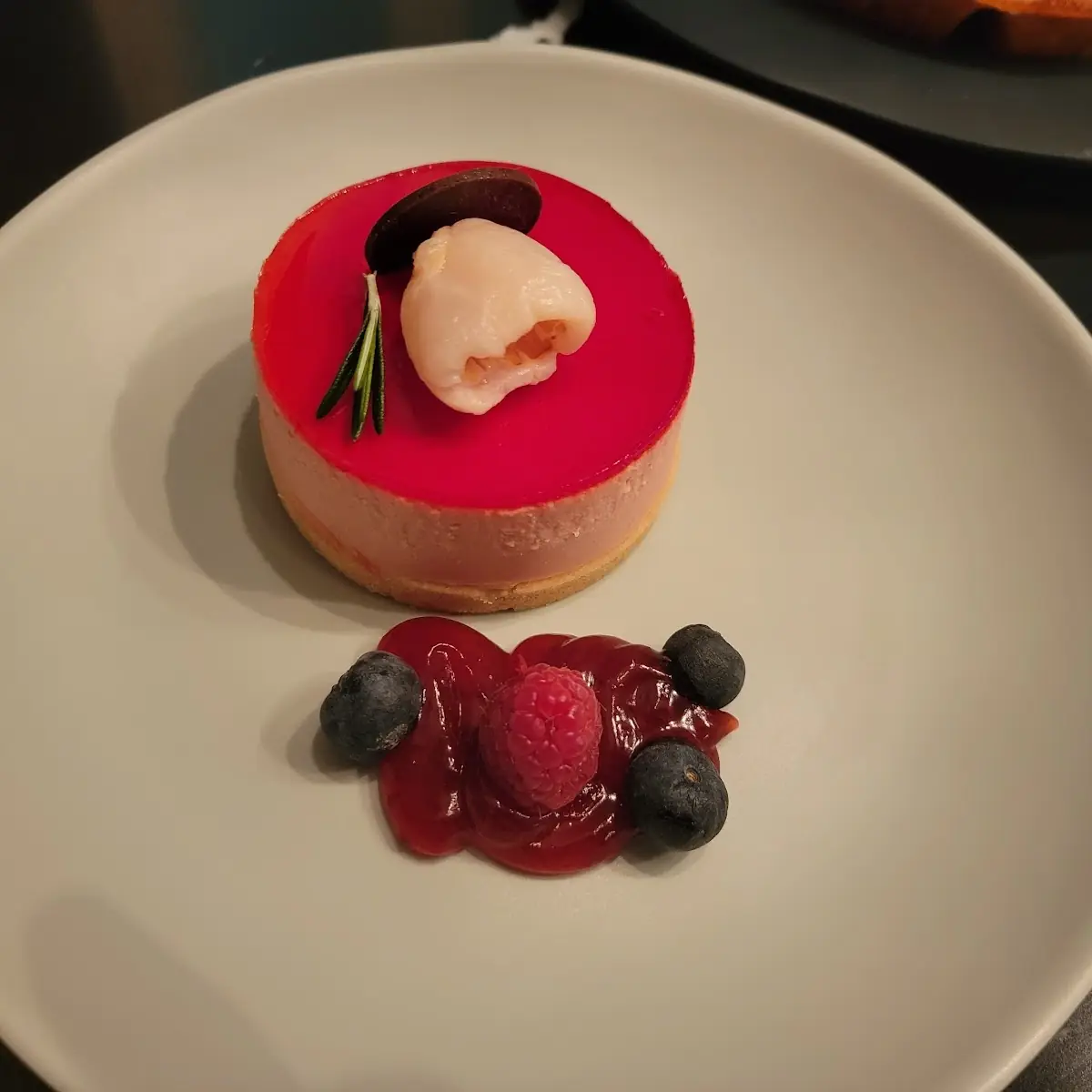 Lychee Raspberry Cheesecake