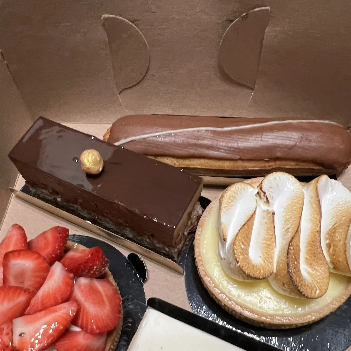 Strawberry Tart Vanilla Eclair Lemon Tart