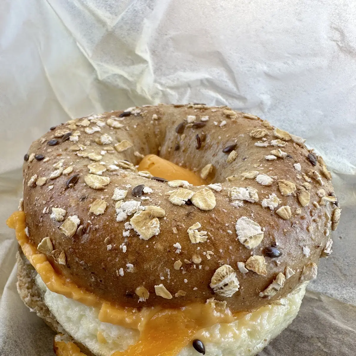 Sausage Cheddar & Egg NY Bagel