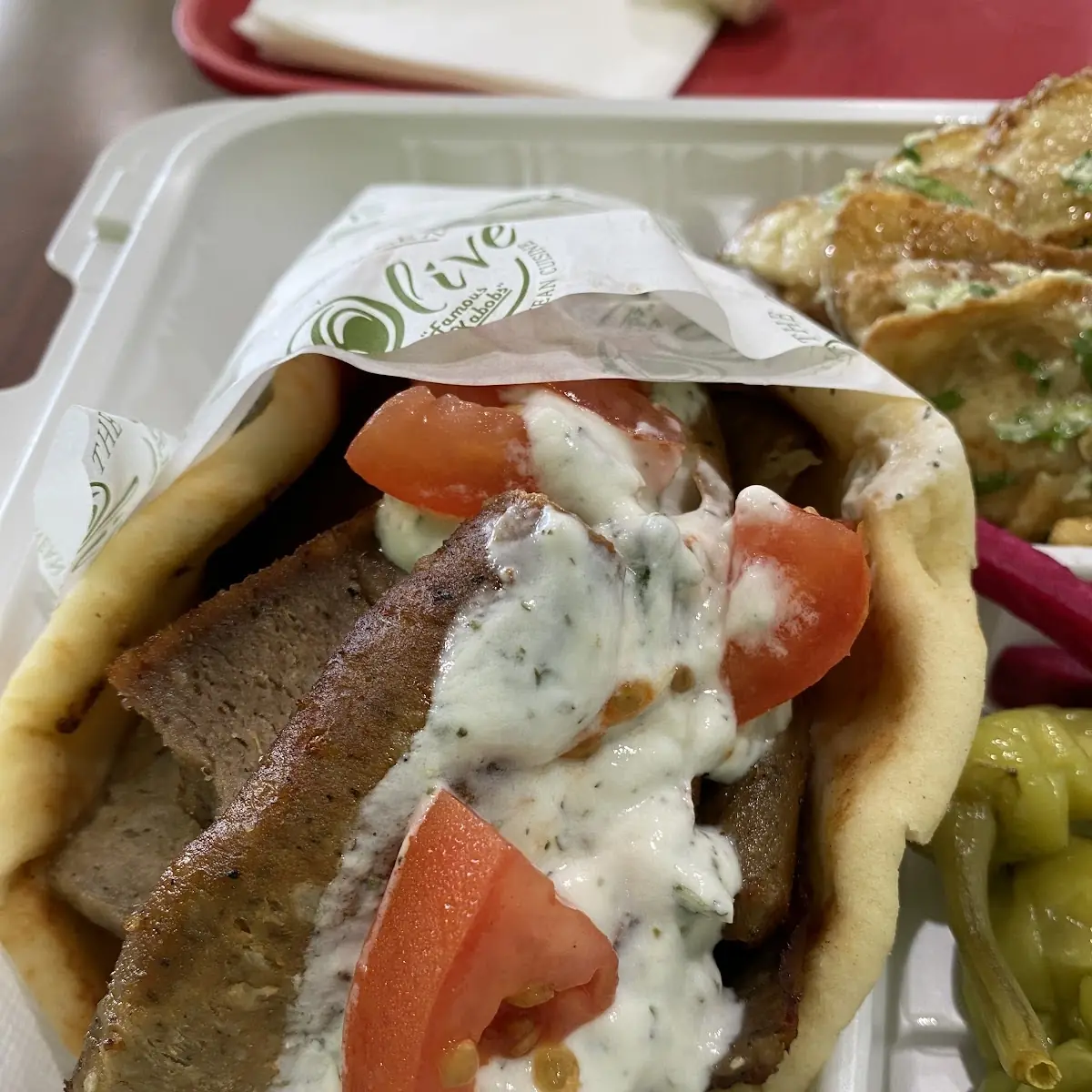 Lamb Gyro with Potatoes