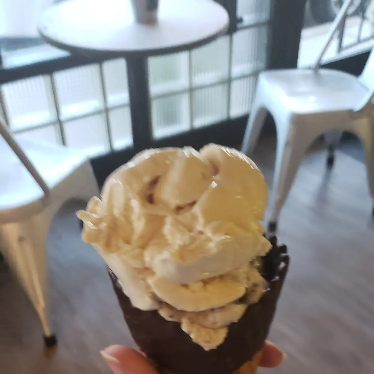 Salted Caramel Ice Cream Cone