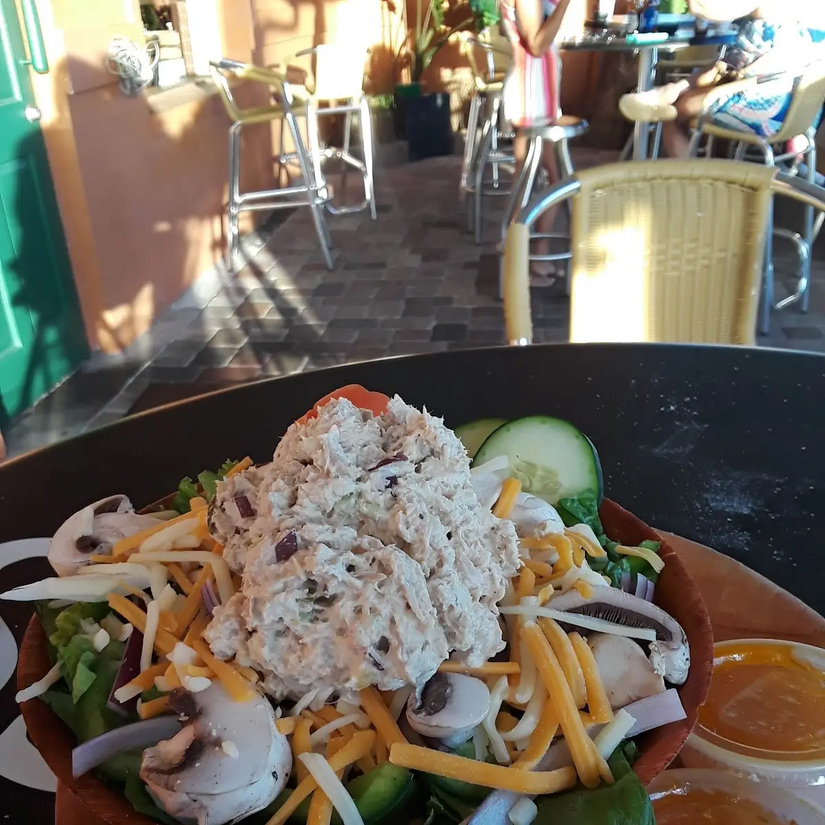 House Salad with Tuna on Top