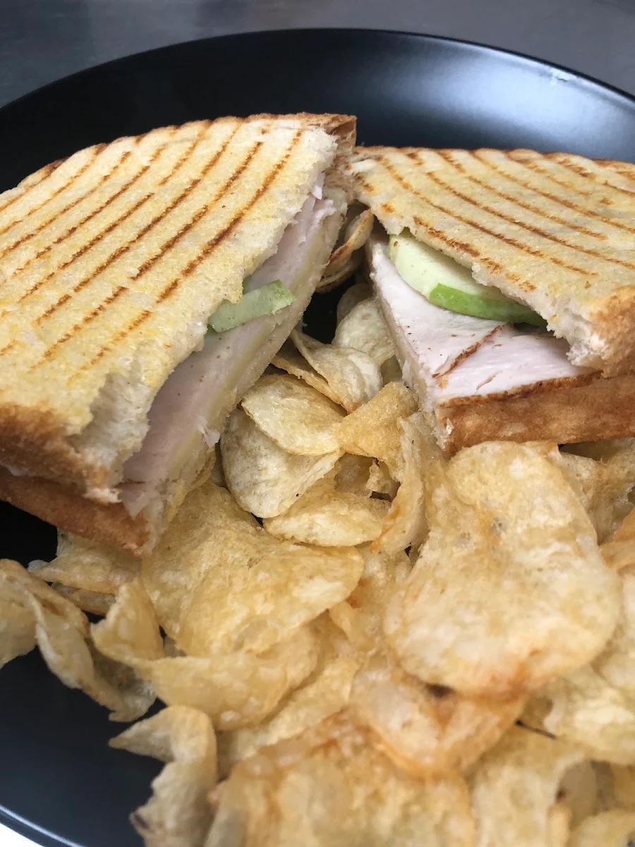 Turkey White Cheddar Apple Panini