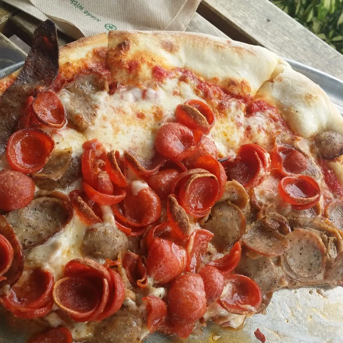 Pepperoni and Sausage Pizza