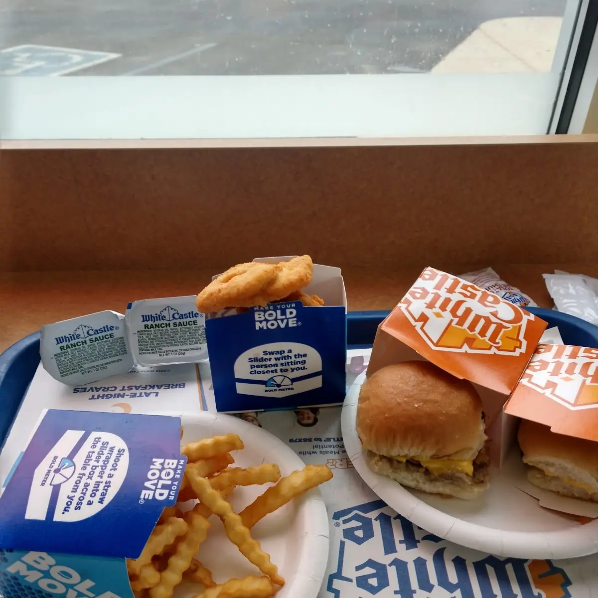 Double Cheeseburger Slider with Chicken Rings