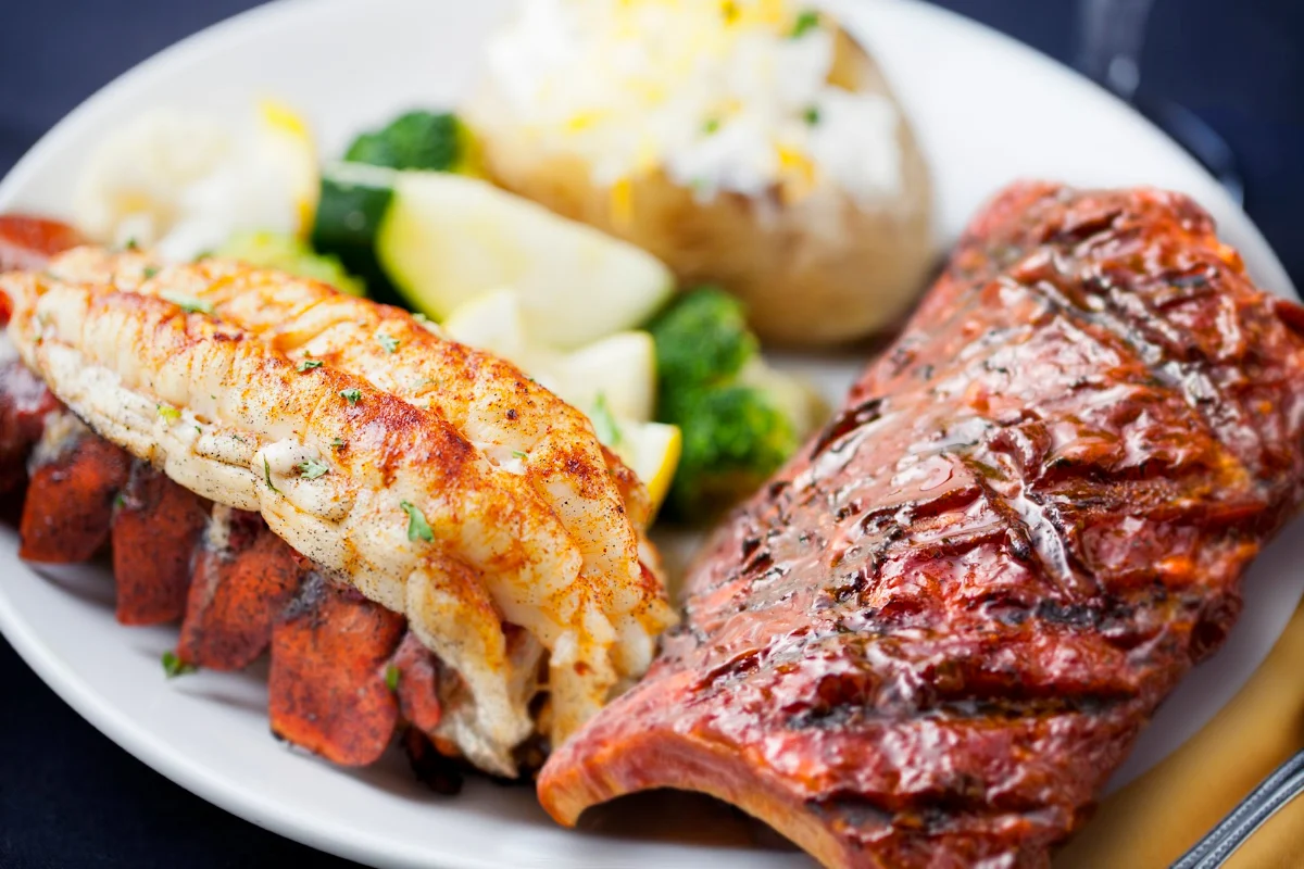 Lobster Tail & Back Rib Combo
