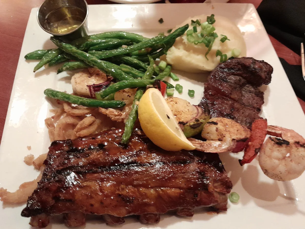 Rib Steak & Shrimp