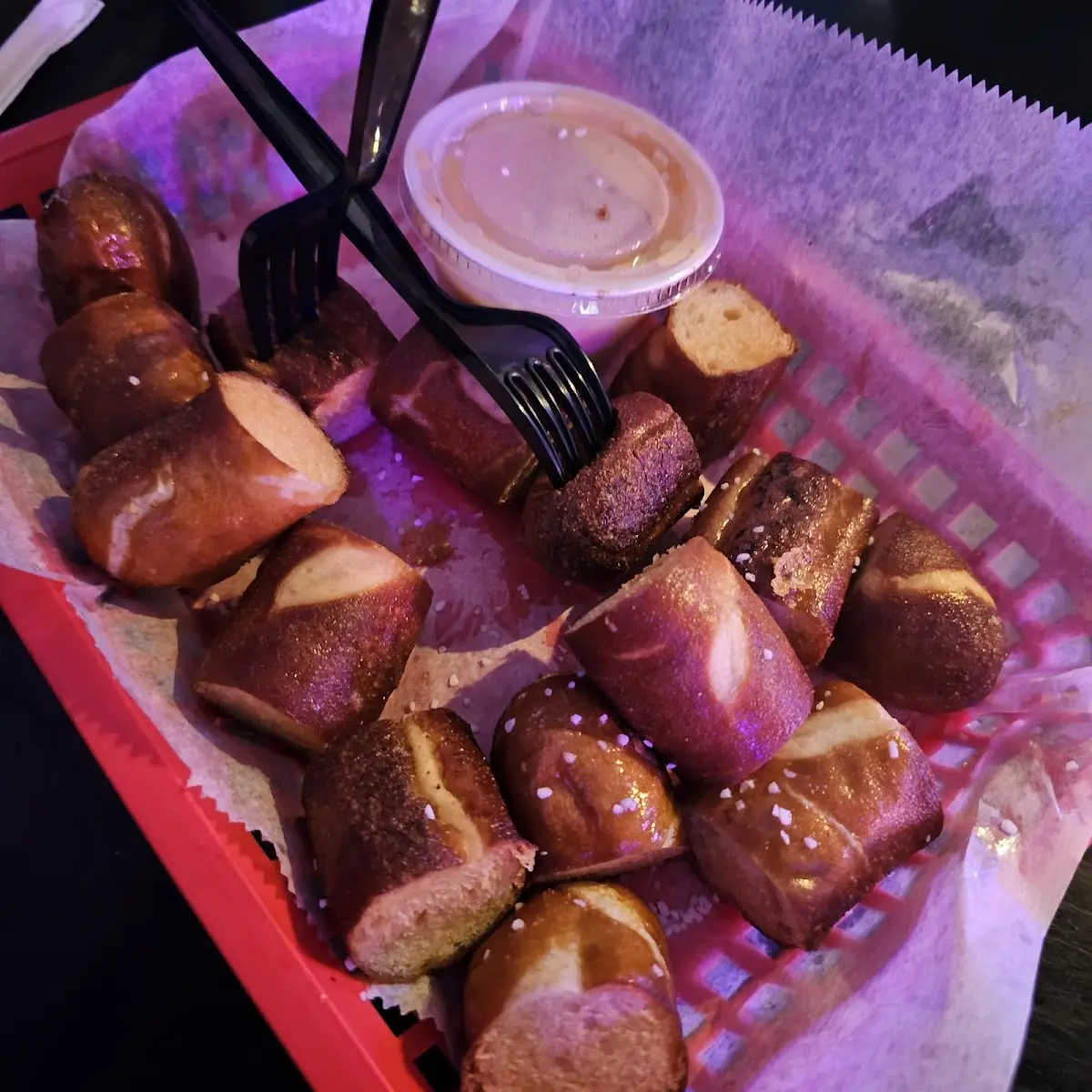 Pretzel Bites and Beer Cheese
