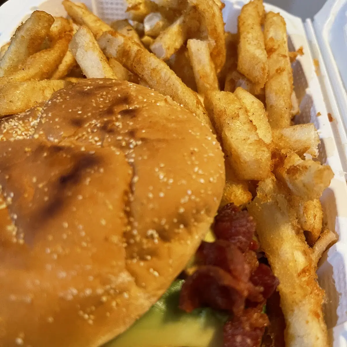 Cheese Burger with Bacon and Avocado