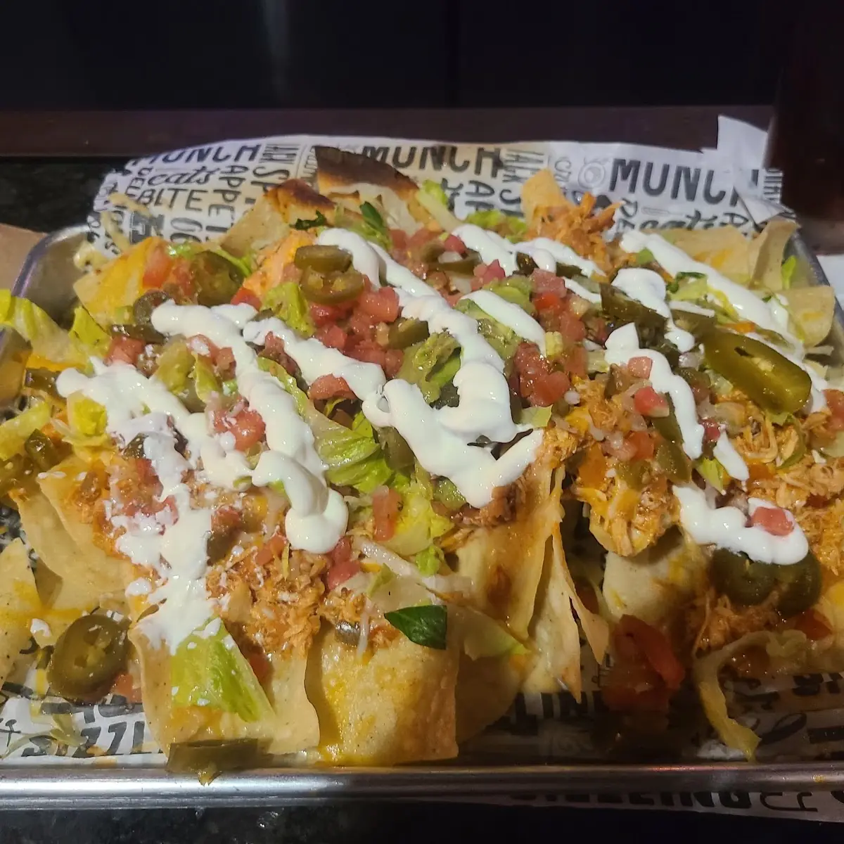 Mountain of Chicken Nachos