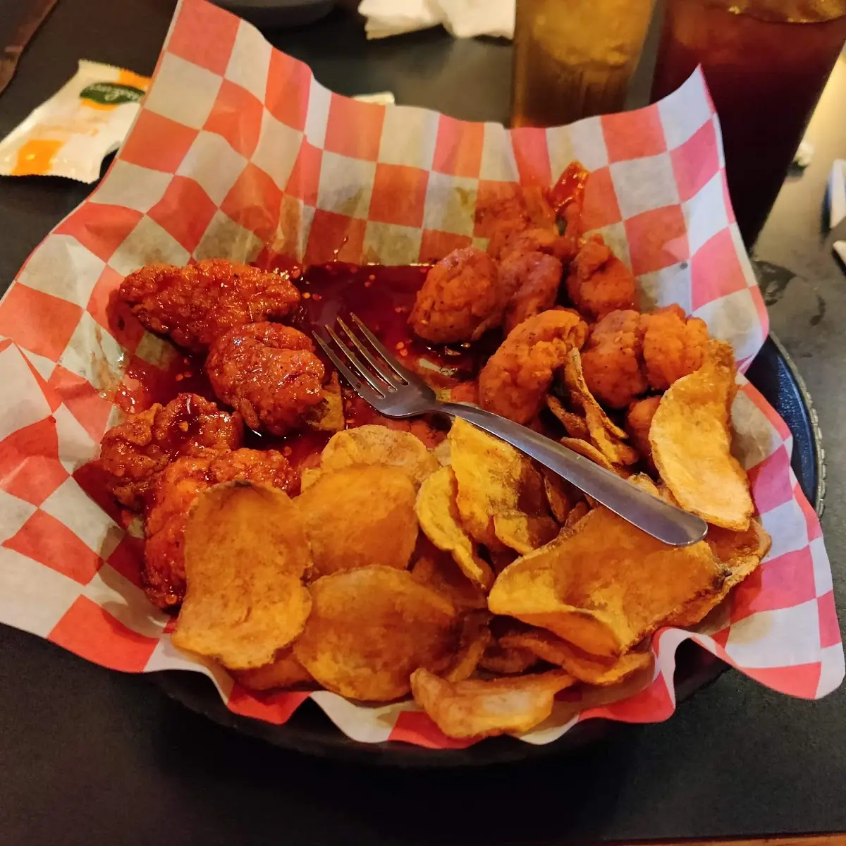 Boneless Wings - Half Cherry Half Buffalo