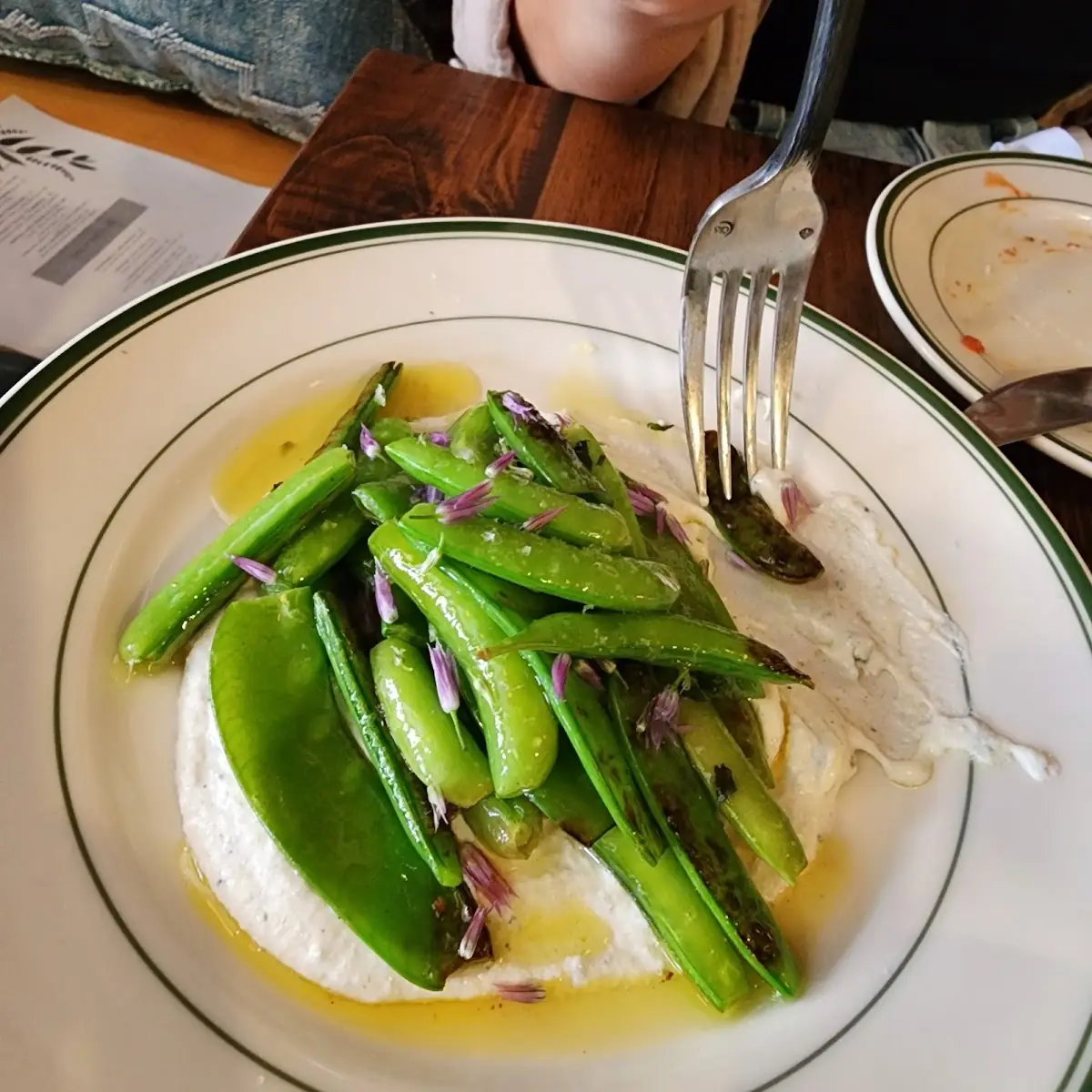 Blistered Snow Pea Special