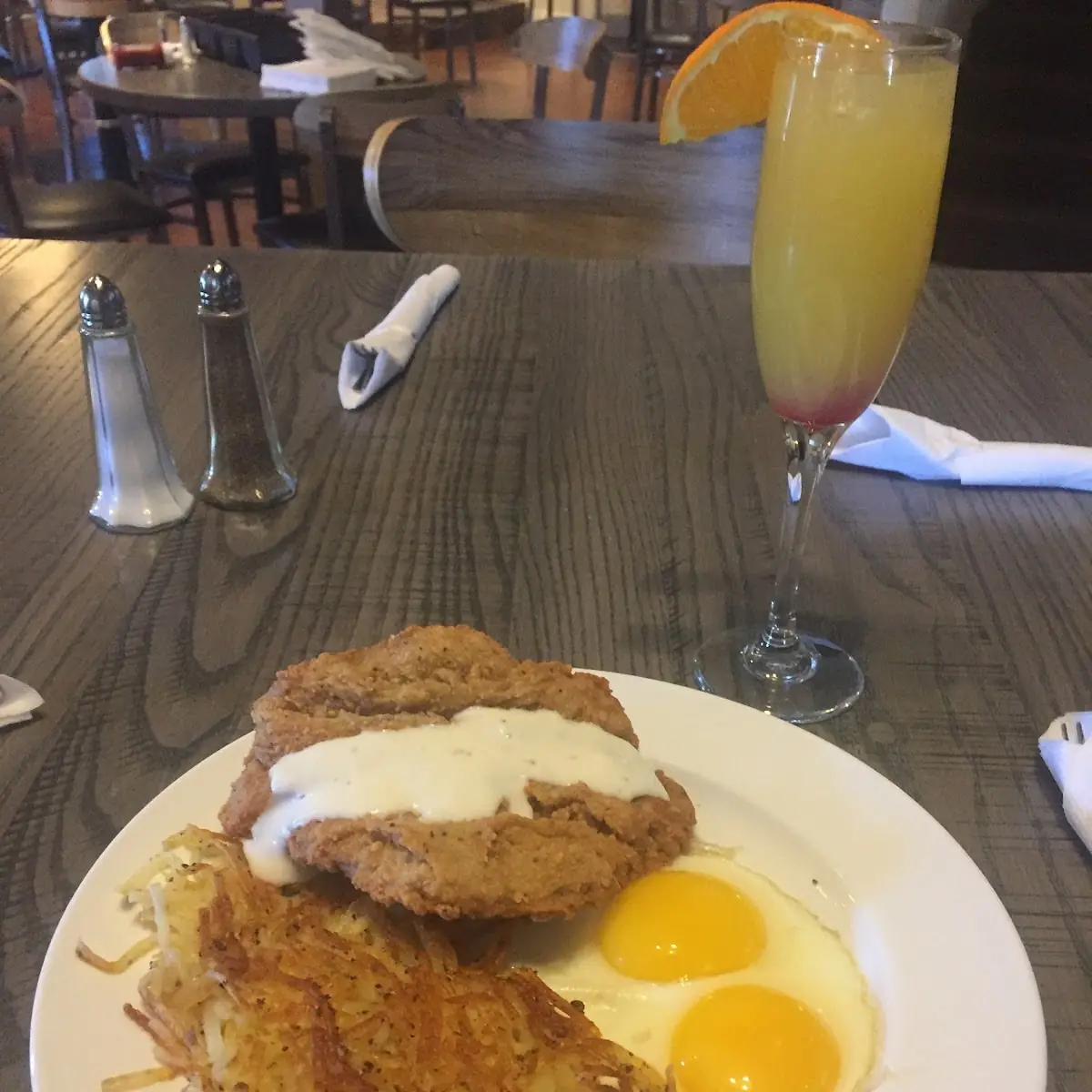Chicken Fried Steak and Eggs