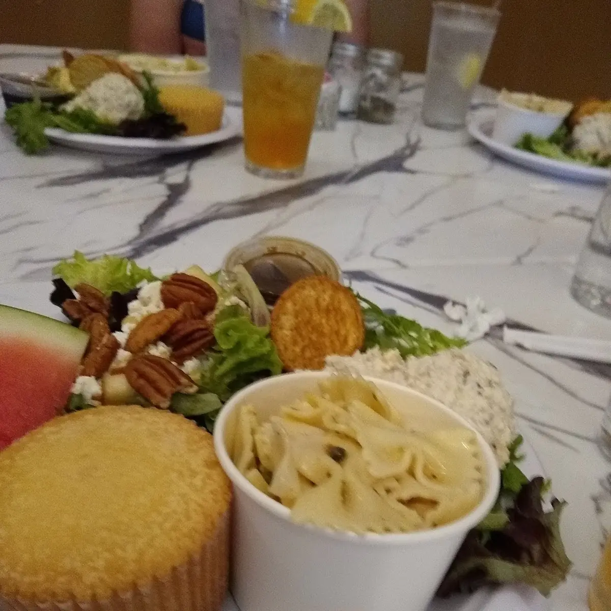 Chicken Salad with Pasta Salad