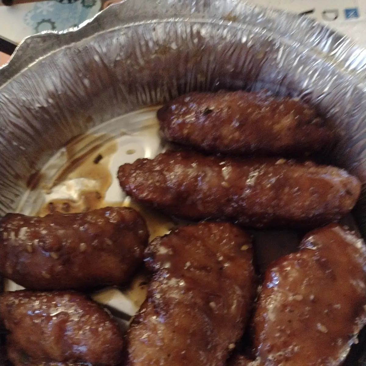 Boneless Chicken Wings with Teriyaki Sauce