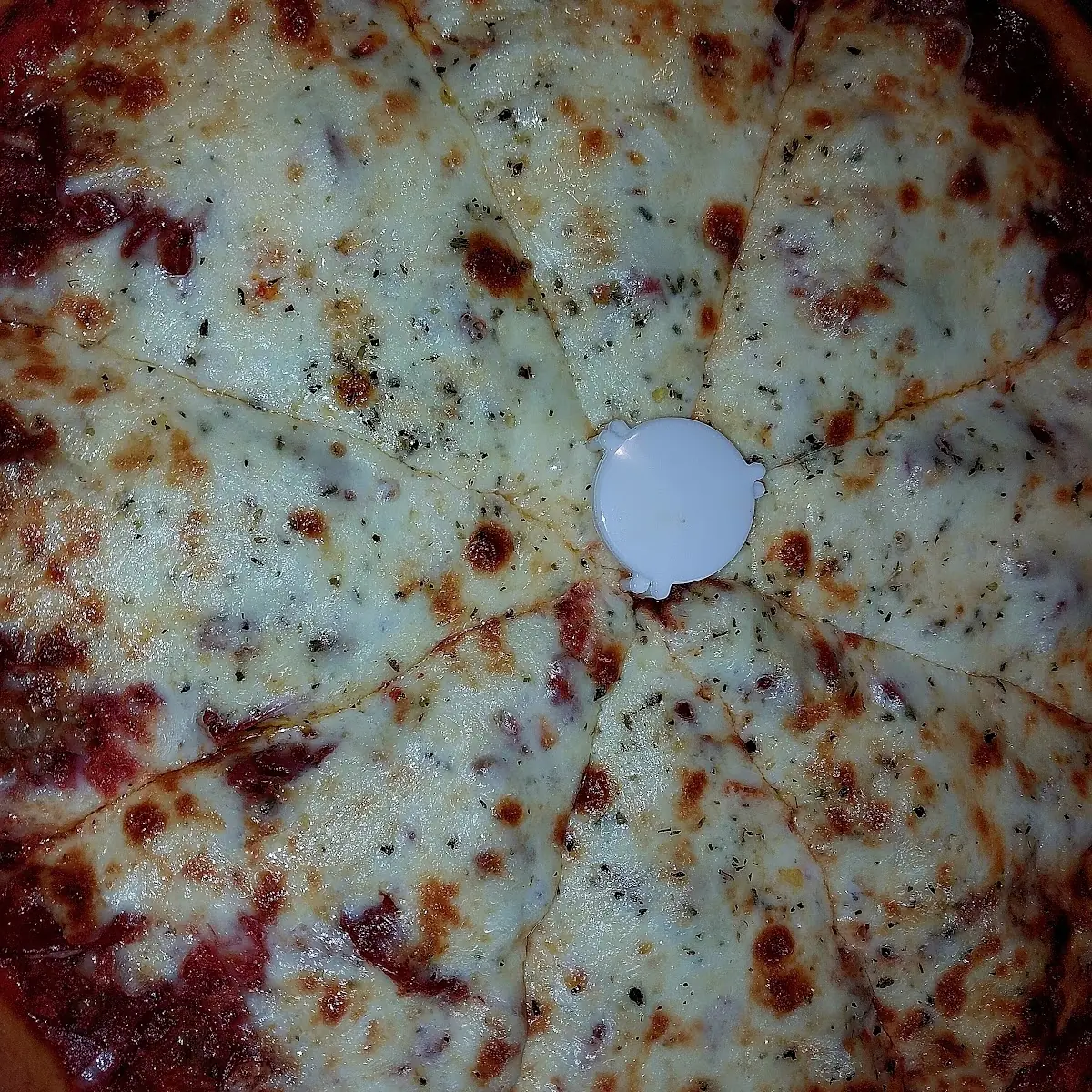 Pepperoni Cheese and Sausage Pizza