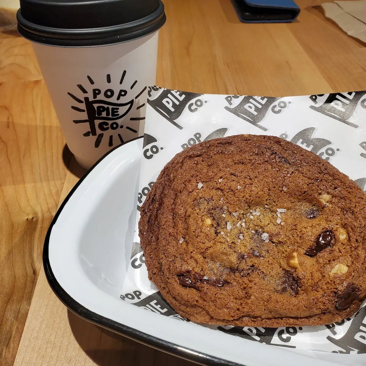 Chocolate Chip Cookie and Oat Milk