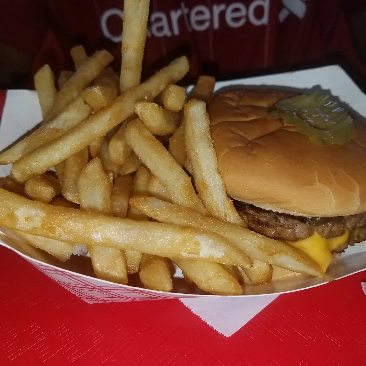 Burger and Fries