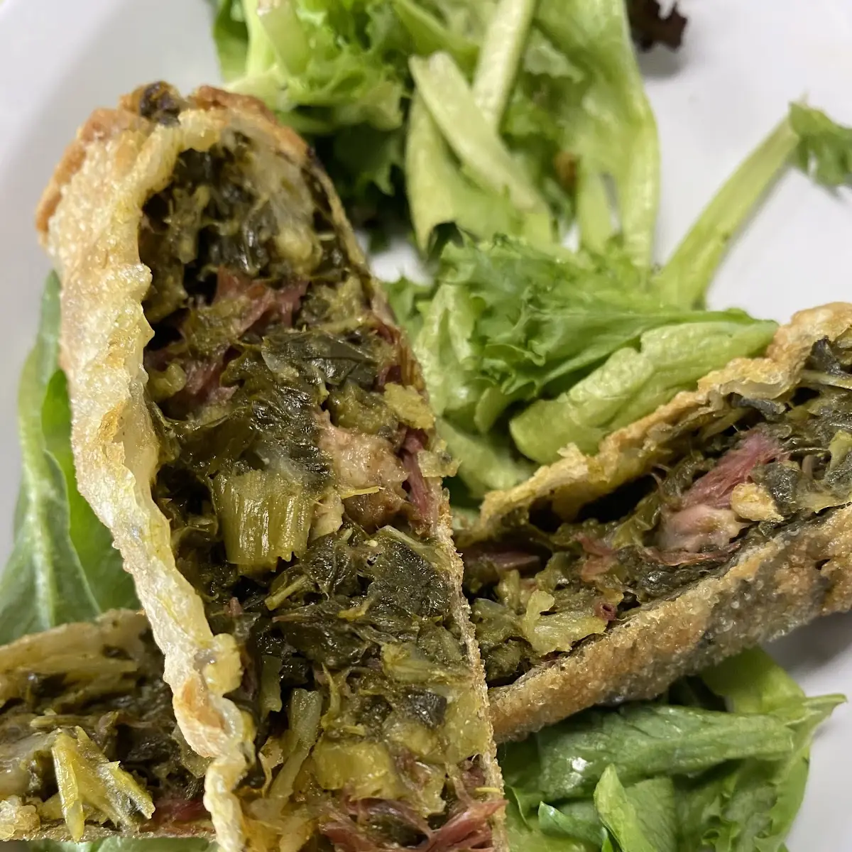 Collard Green Egg Rolls