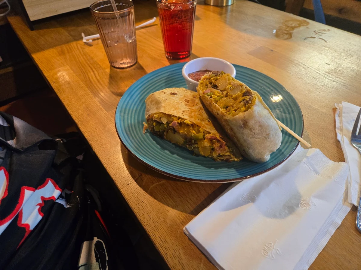 Breakfast Burrito with Bacon
