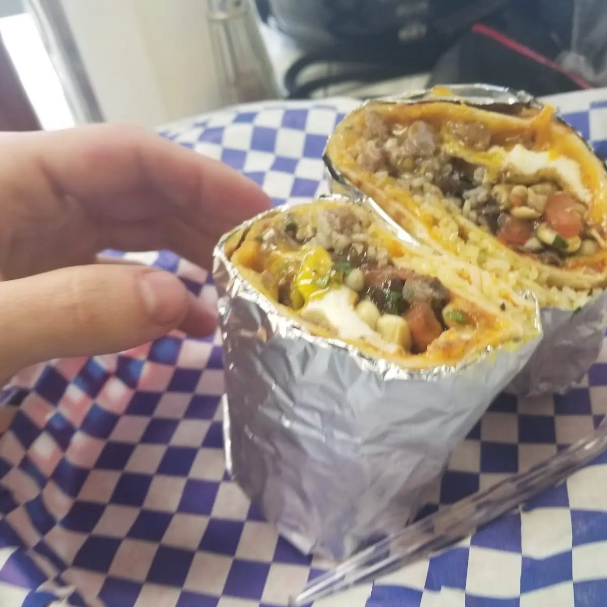 Steak Chicken Burrito