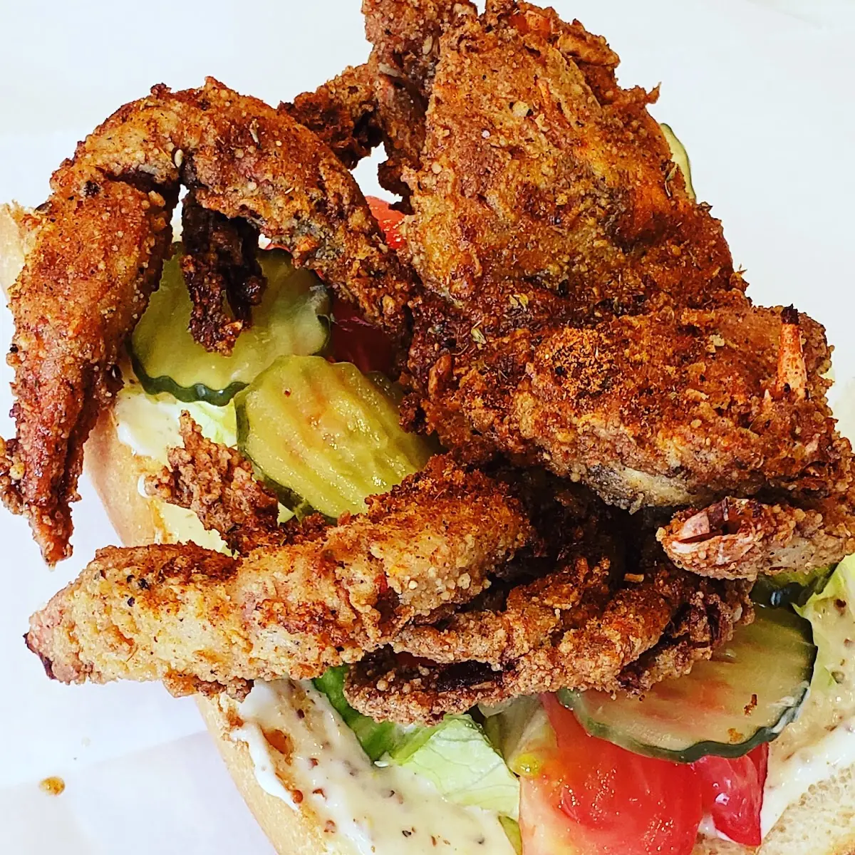 Fried Chicken PO' Boys
