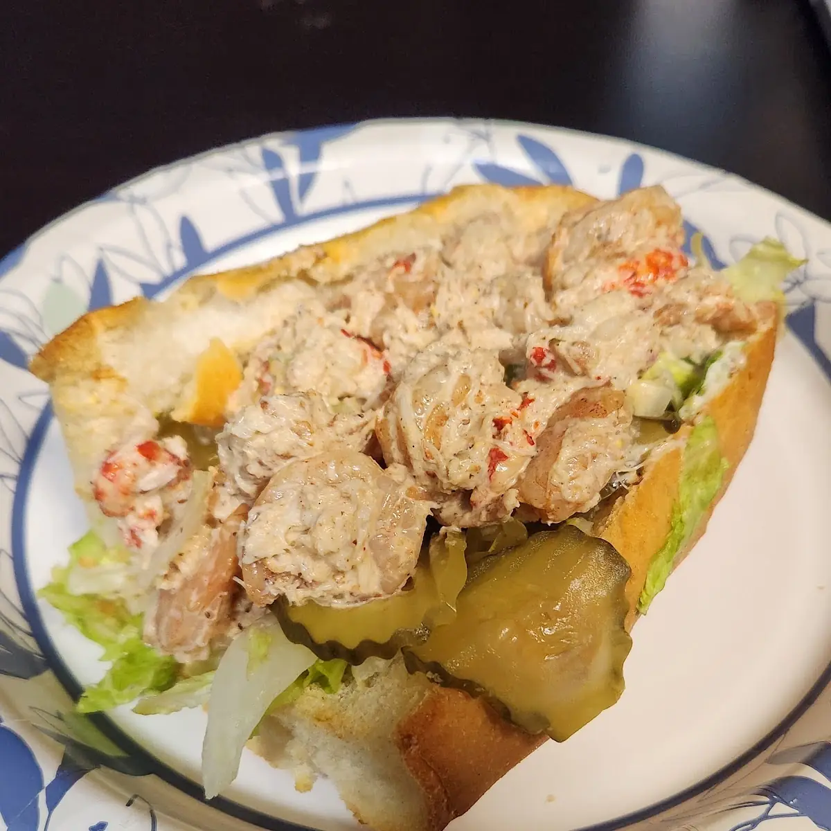 Seafood Salad Poboy