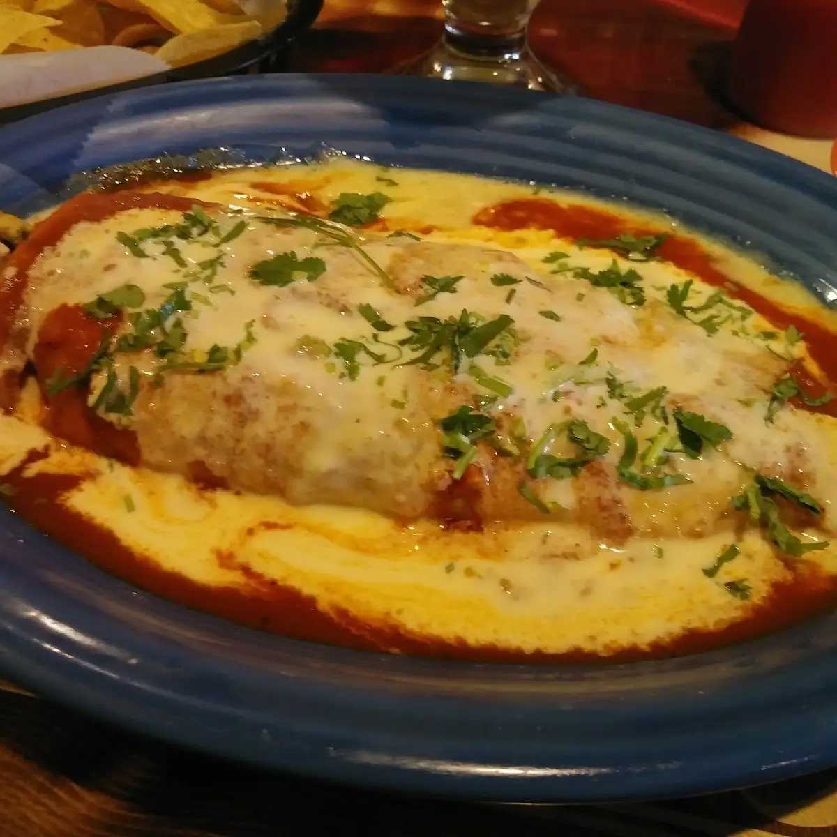 Margarita and Chili Relleno