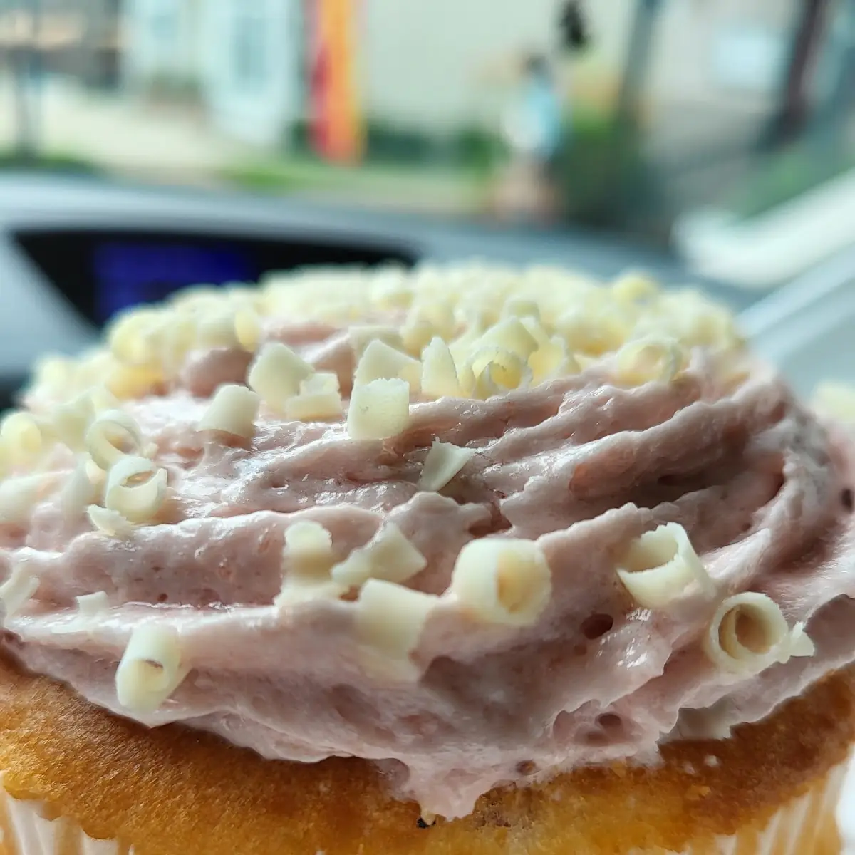 Raspberry White Chocolate Muffin