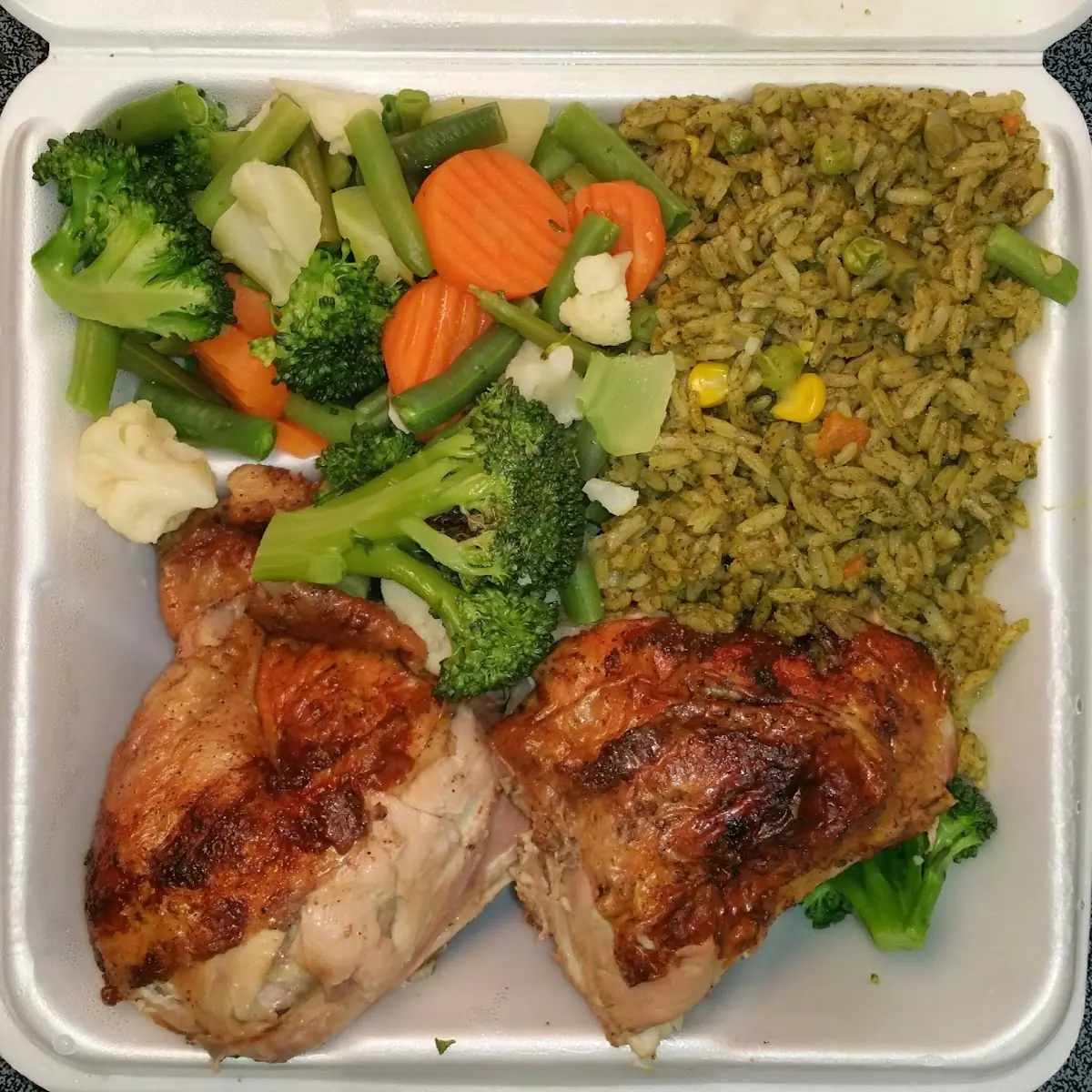 Chicken Cilantro Rice and Vegetables