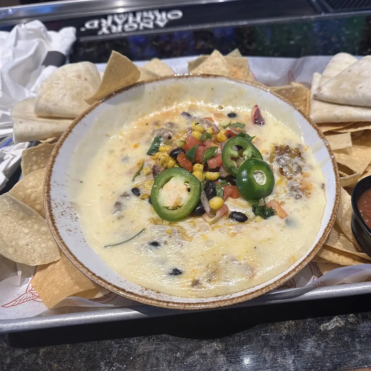 Chips & Queso Platter Serves 8