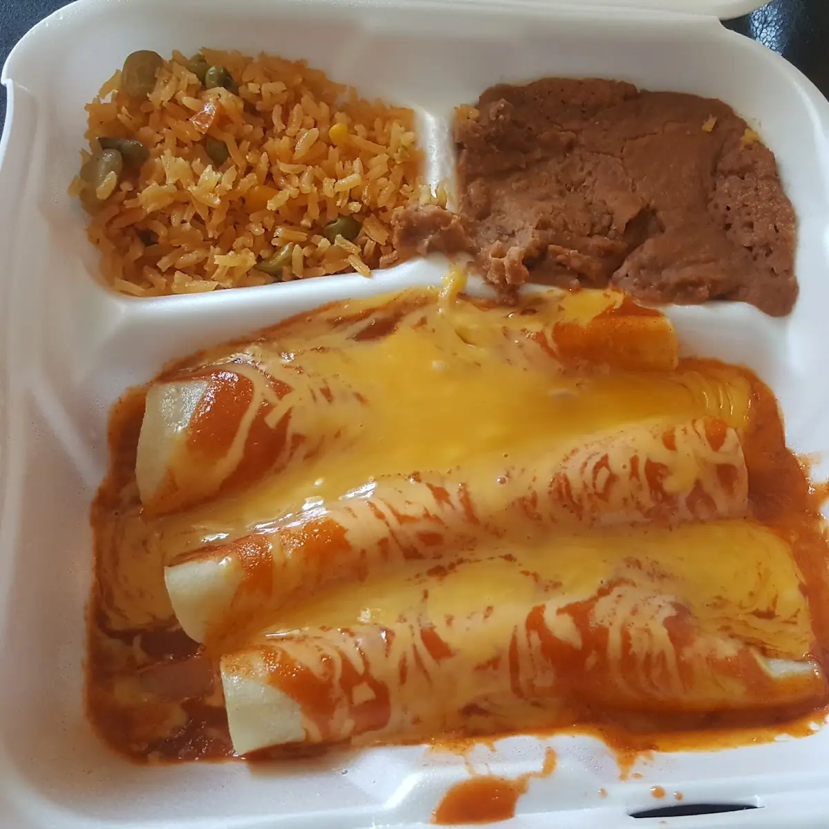 Chicken Enchilada Plate
