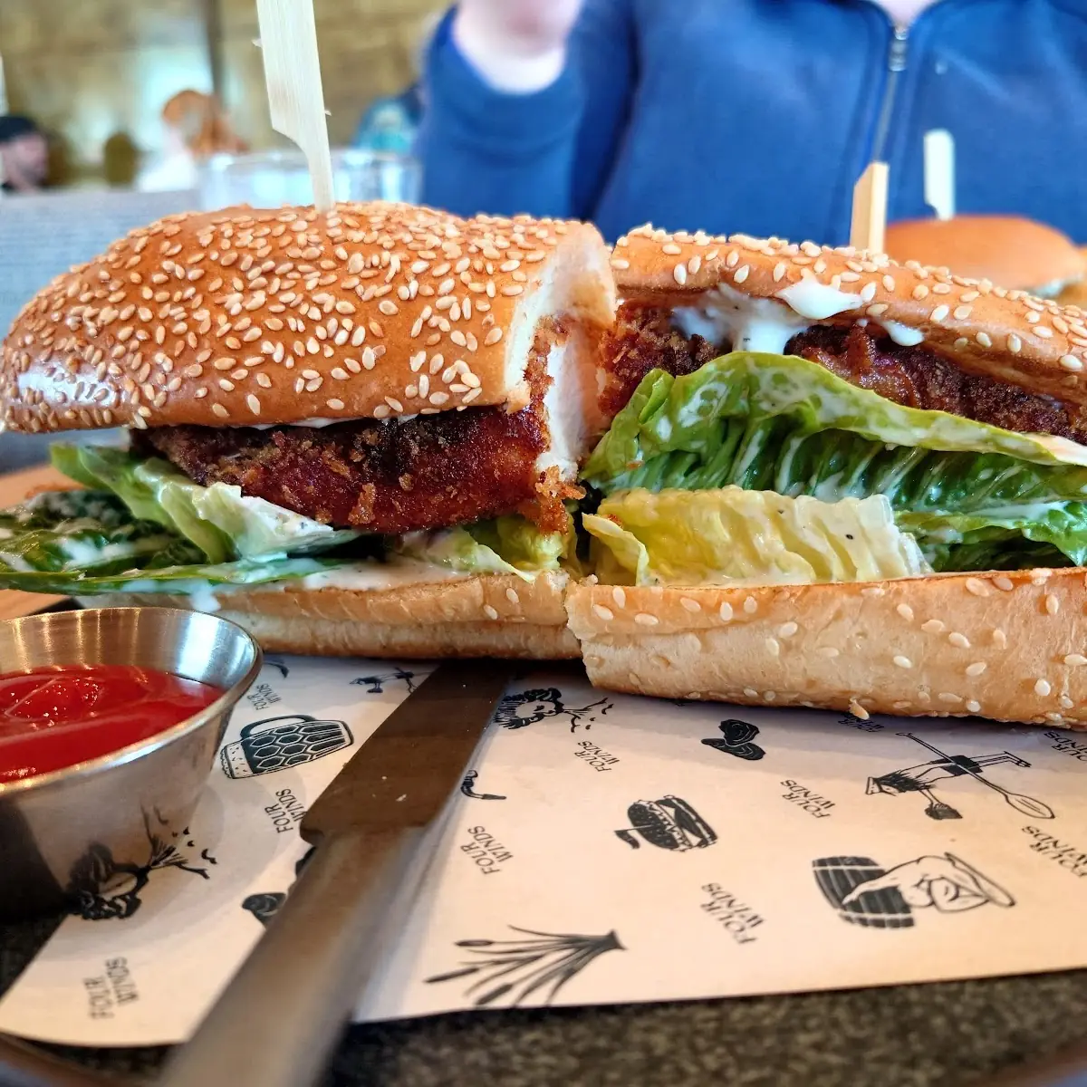 Sandwich and Fries