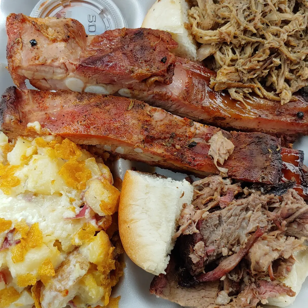 Ribs Brisket Pulled Pork