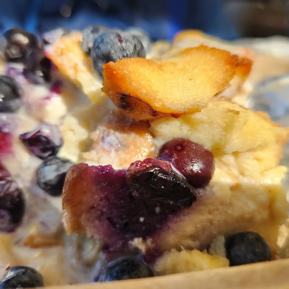 Blueberry Bread Pudding