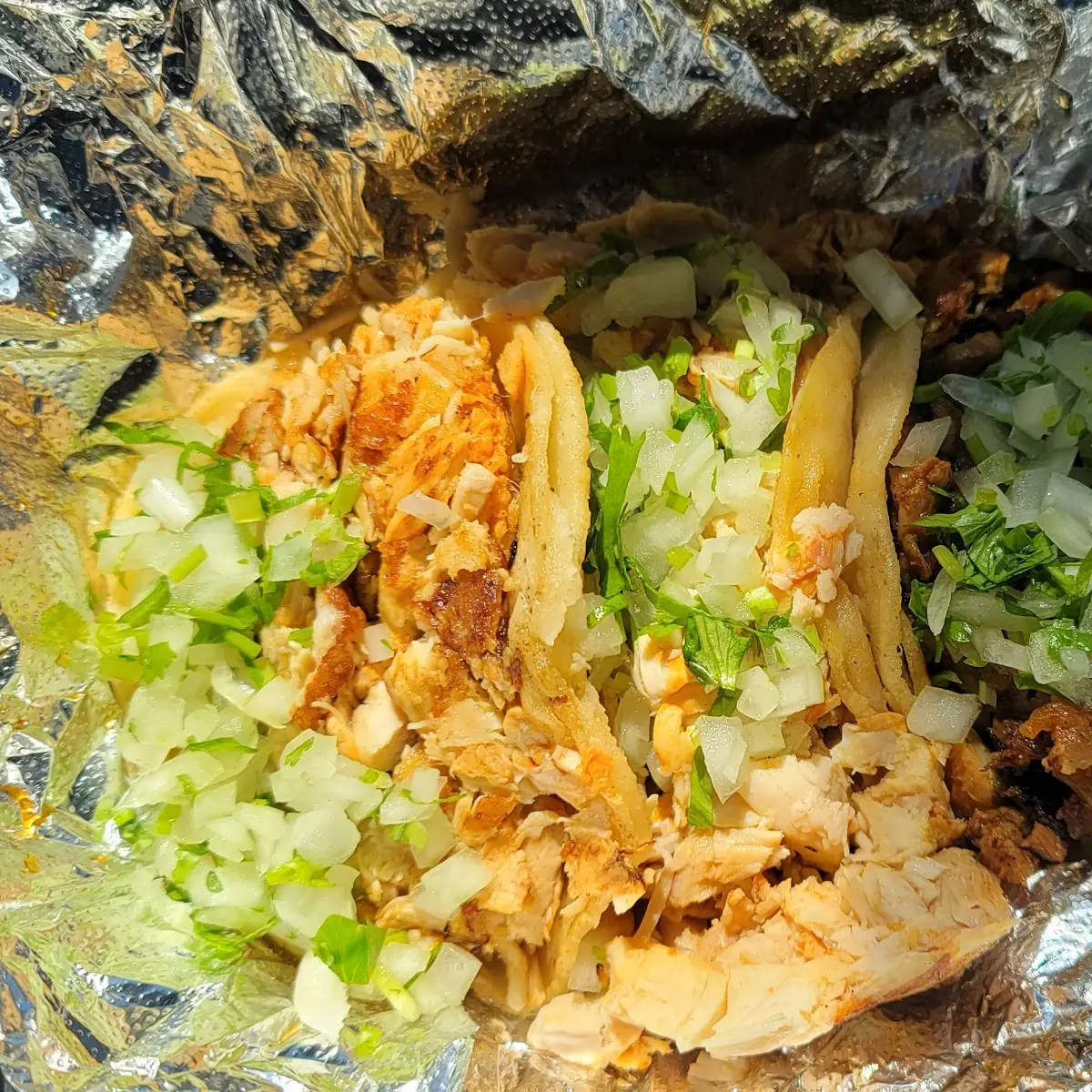 Chicken and Al Pastor Tacos