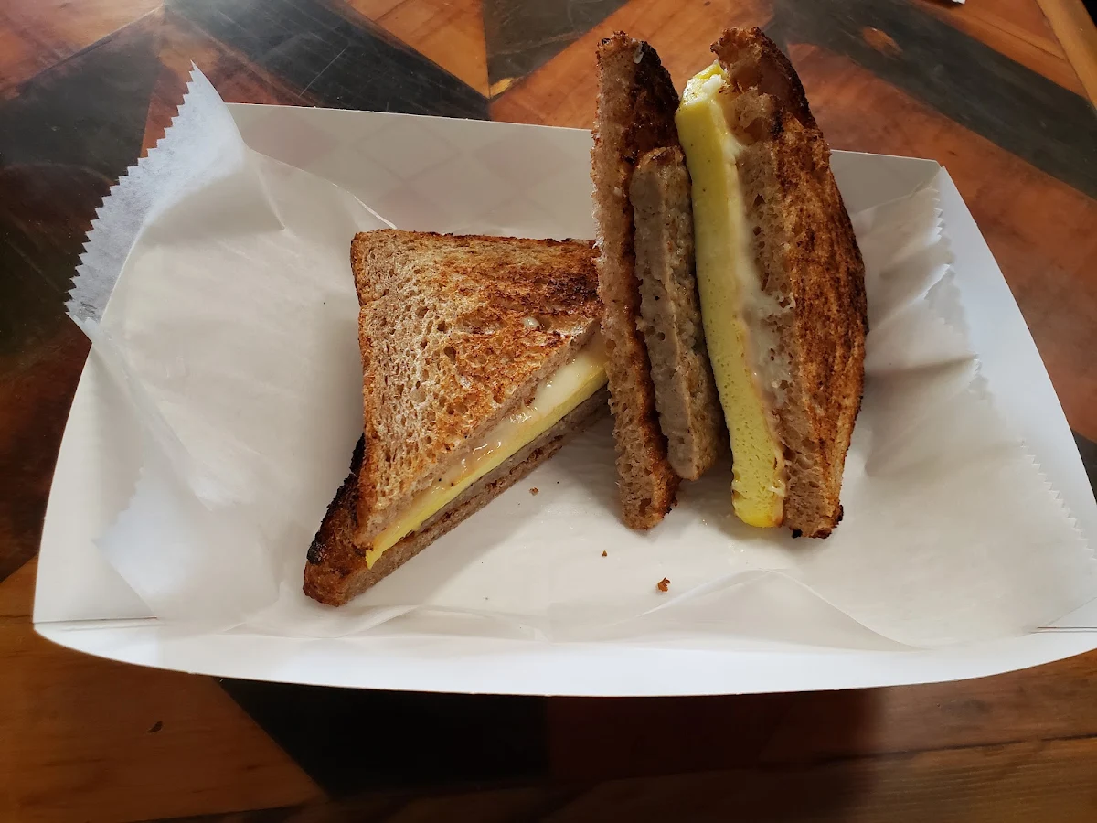 Sausage Egg and Cheese Breakfast Sandwich