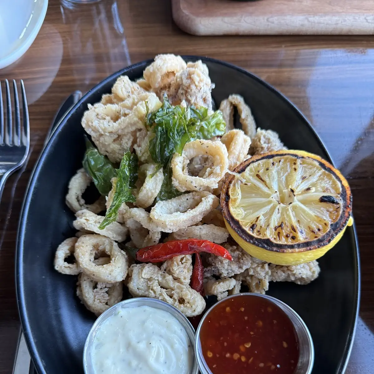 Crispy Calamari with Dipping Sauces